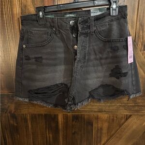 Wild Fable Black Distressed Jean Shorts